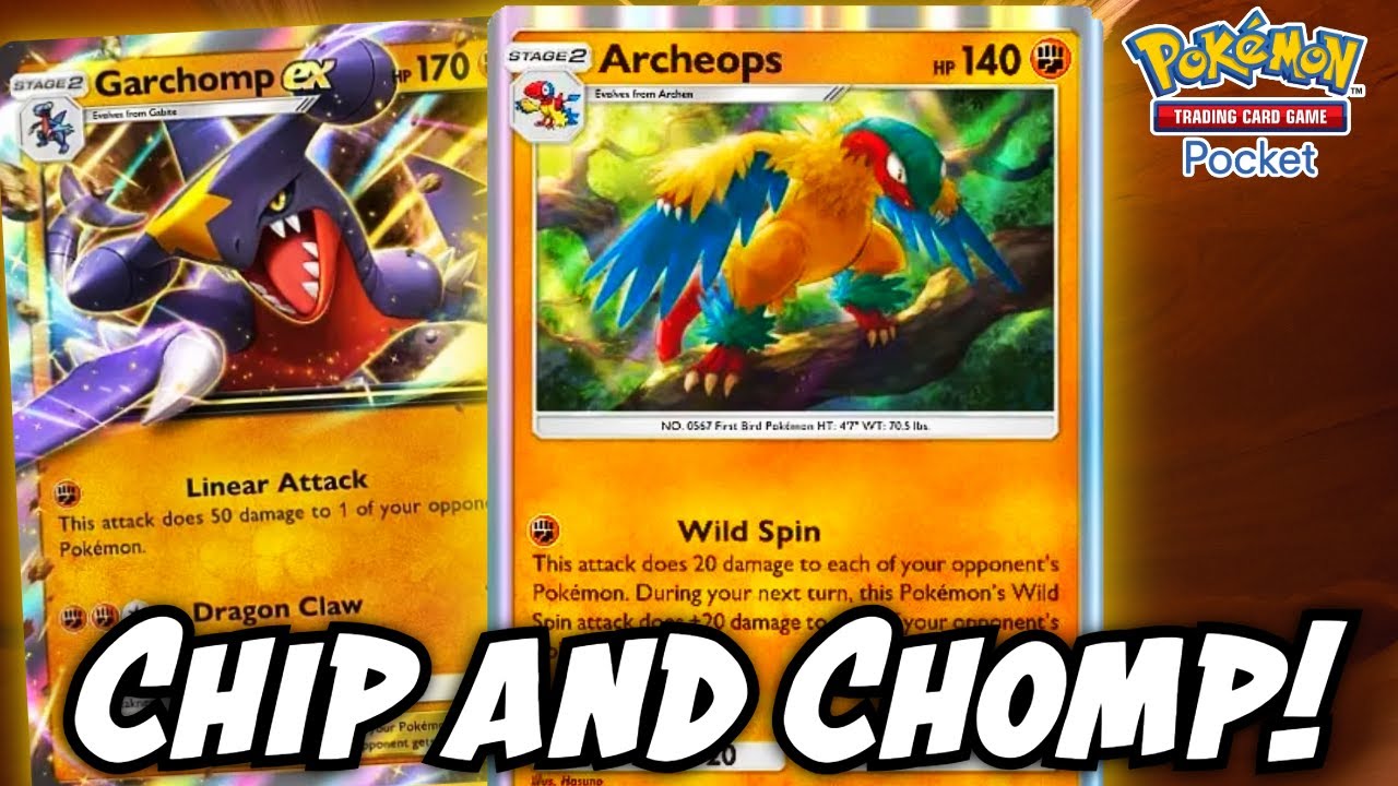 Археопс → Гарчомп EX: ТОТАЛЬНОЕ ДАВЛЕНИЕ НА ДОСКЕ! (Pokémon TCG Pocket)