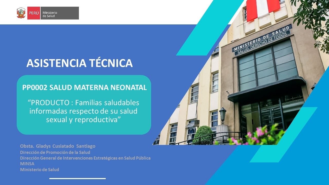 PRODUCTO FAMILIA PP0002 SALUD MATERNA NEONATAL - DPROM 2026