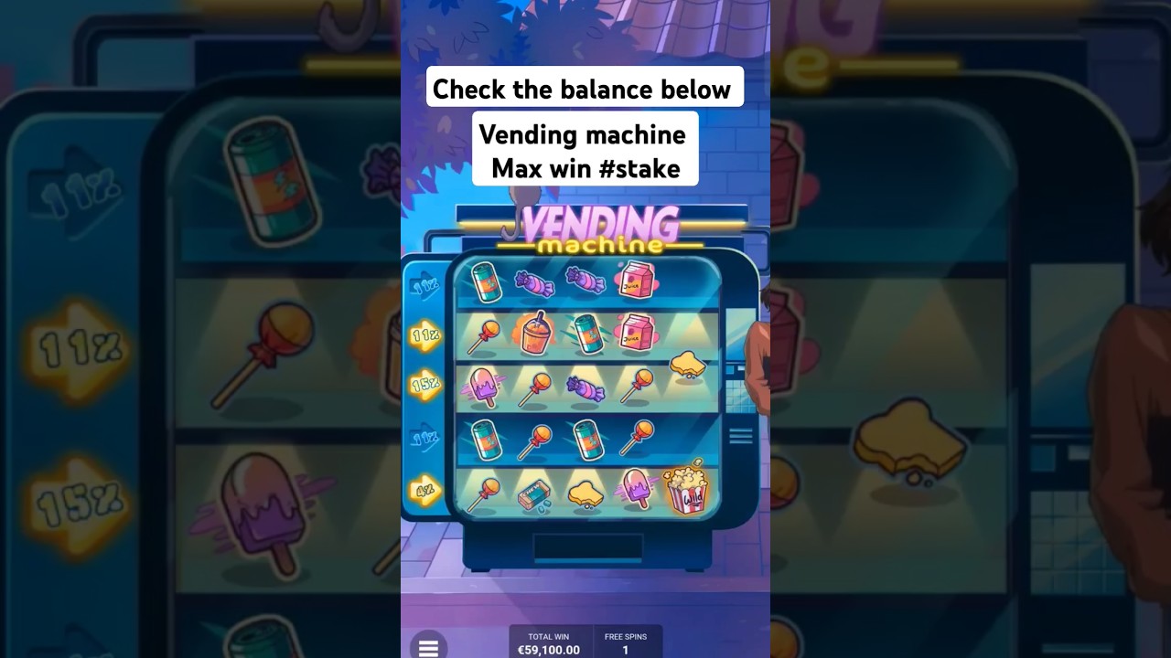 Stake Max Win | insane win #slots #vendingmachine | free 10 dollars code NIKBET