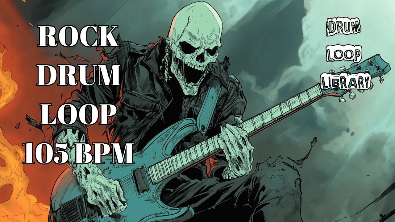 105 BPM Rock Drum Track – Steady and Dynamic Groove