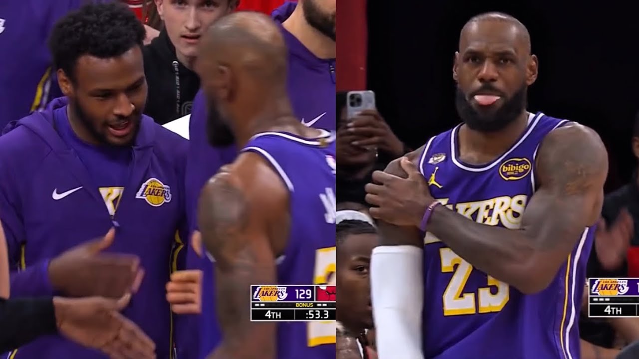 LeBron James Put On A Show & Bronny Was SO PROUD 🔥
