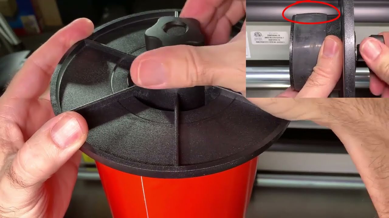 Loading Roll Media on Summa Roll Cutters