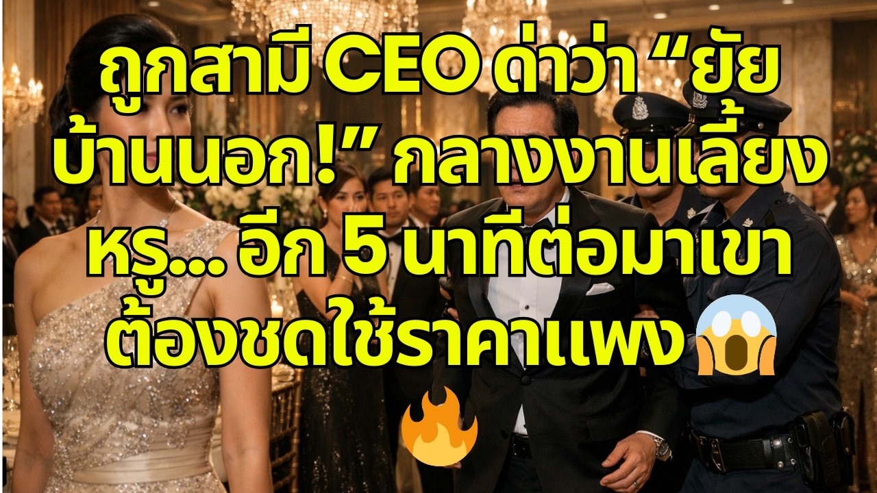 ถูกสามี CEO ด่าว่า “ยัยบ้านนอก!” กลางงานเลี้ยงหรู… อีก 5 นาทีต่อมาเขาต้องชดใช้ราคาแพง 😱🔥
