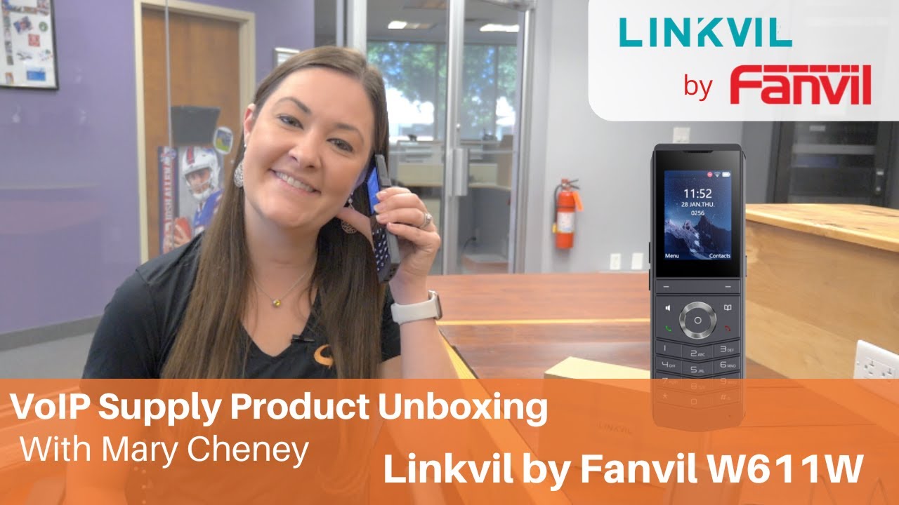 Linkvil by Fanvil W611W Portable WiFi Phone Unboxing | VoIP Supply