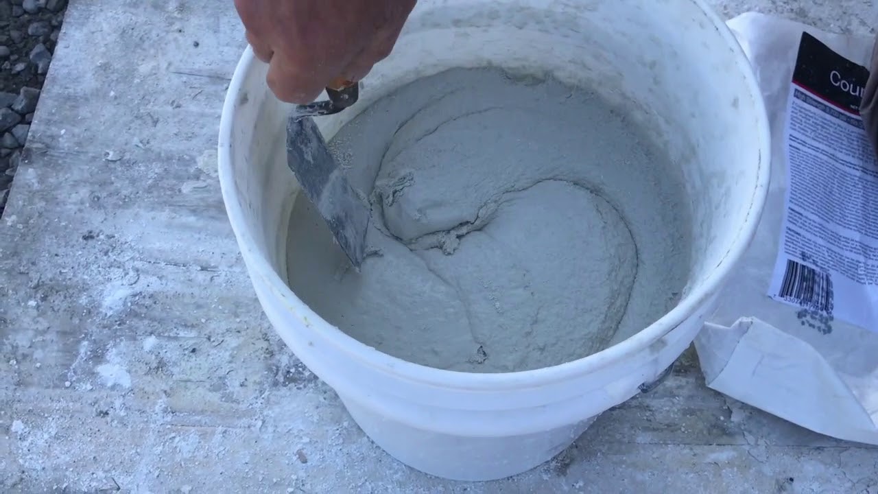 How to Mix White Countertop Concrete