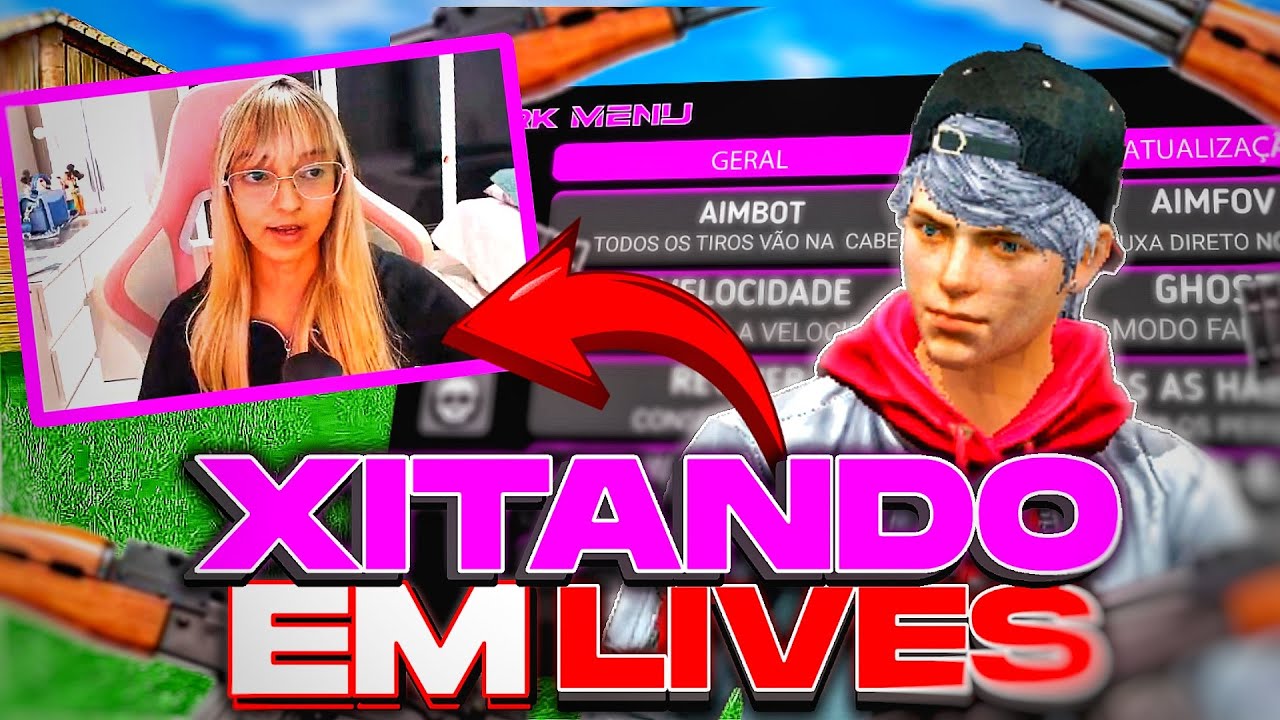 😂INVADI LIVE de FAMOSA E XITEI  AO VIVO no FREEFIRE no TELA PARADA  !! FUI BANIDO??