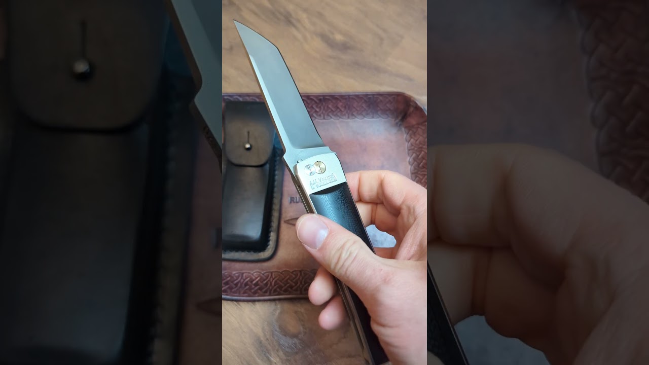Urakov Brut custom knife M390 CF Black lining Russia
