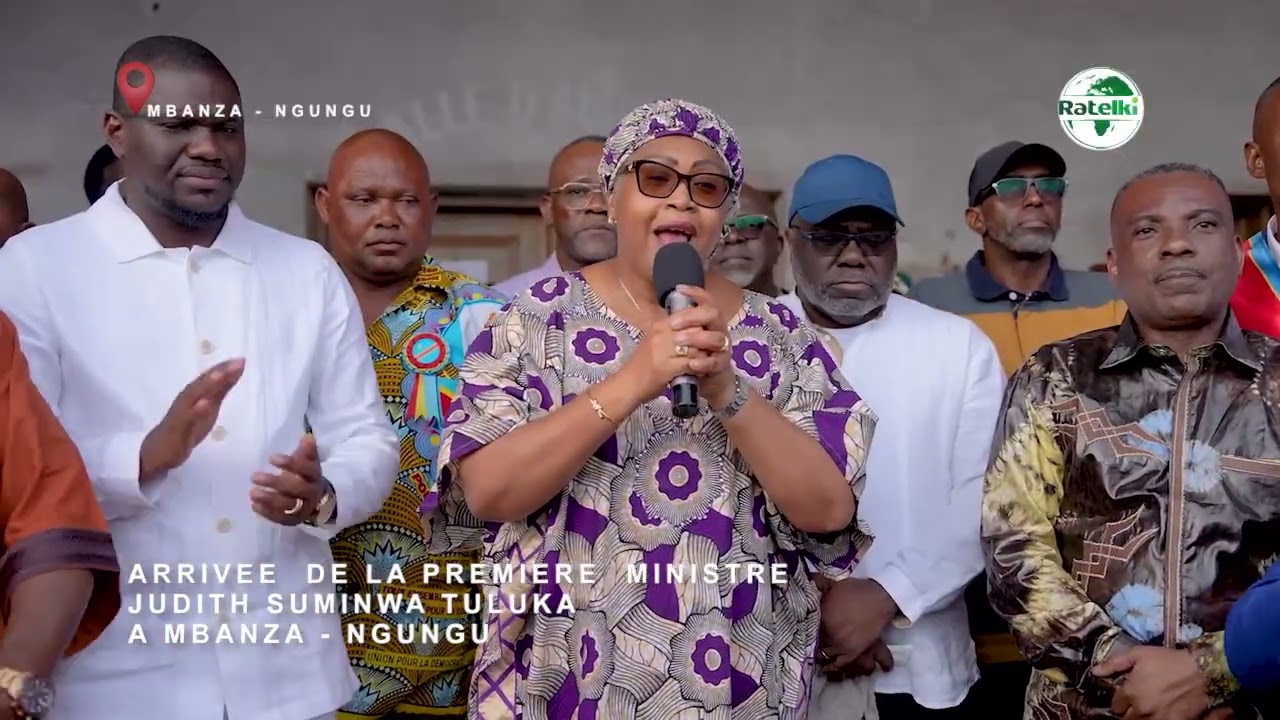 Arrivée de la première ministre à Mbanza-Ngungu 