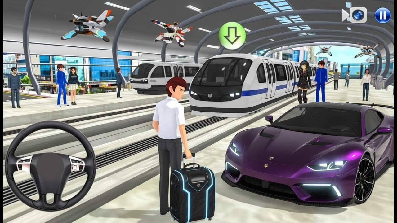 3D Driving Class Simulation -- USA Funny 3D Car Officer Refuel His Super Car Gas Crazy Gameplay