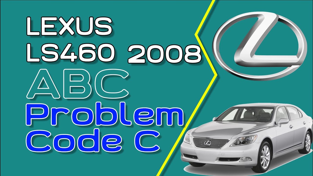 Код ошибки C на Lexus LS460 ABS 2008 года выпуска.