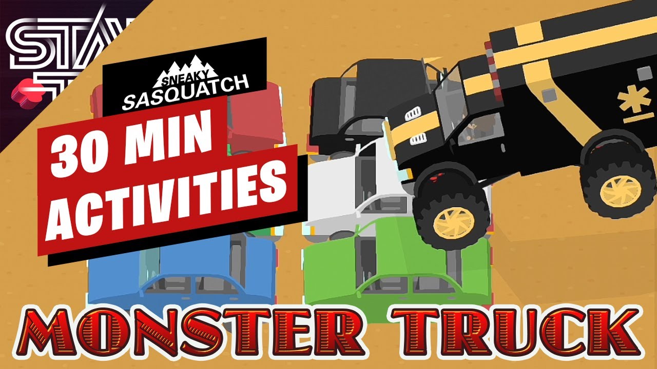 30 Minutes Sneaky Sasquatch Activities - Monster Truck