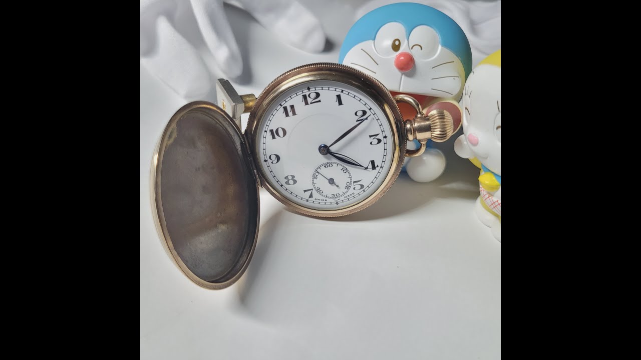 Swiss Made 15 Jewels Pocket Watch In Star Dennison Case