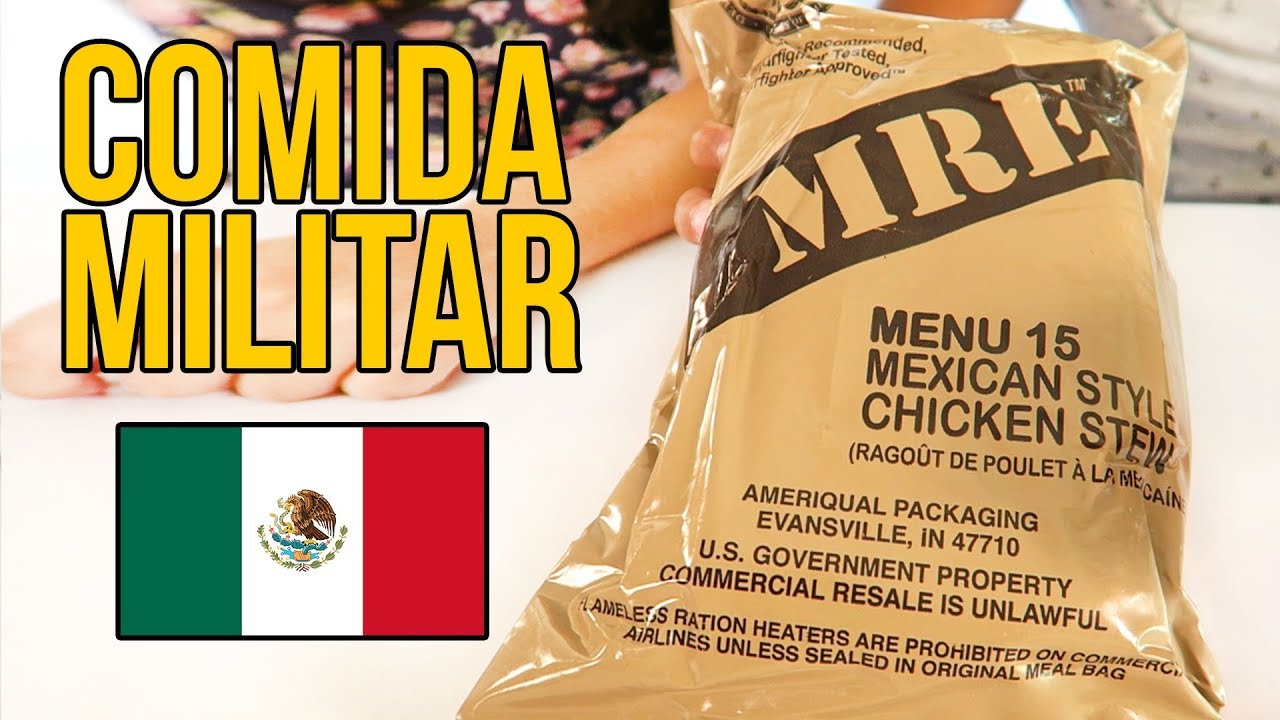 Probando comida MILITAR MEXICANA