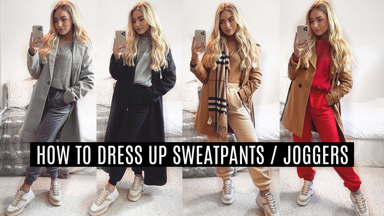 HOW TO DRESS UP SWEATPANTS / JOGGERS! Loungewear Comfy Casual Outfit Ideas 2020