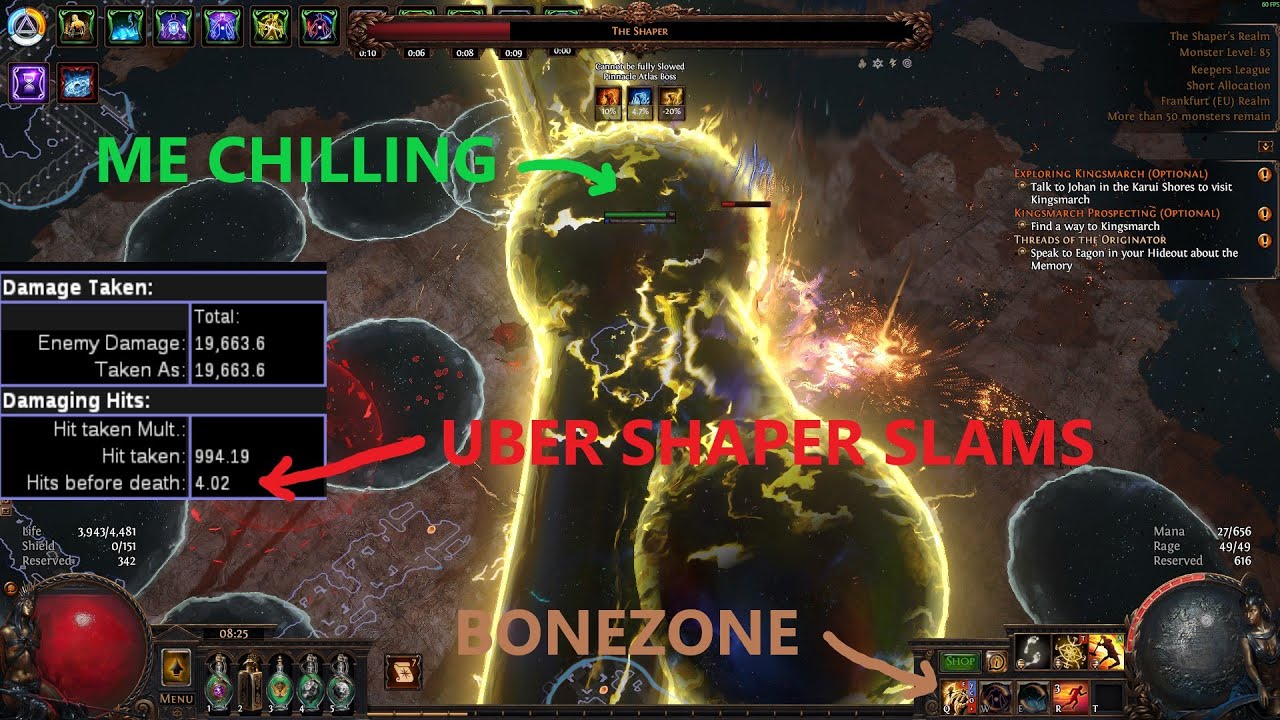 Boneshatter but it's Triple ele. And Crit. And Scaling Levels. And We take 70 of Ele as Phys. Jugg!