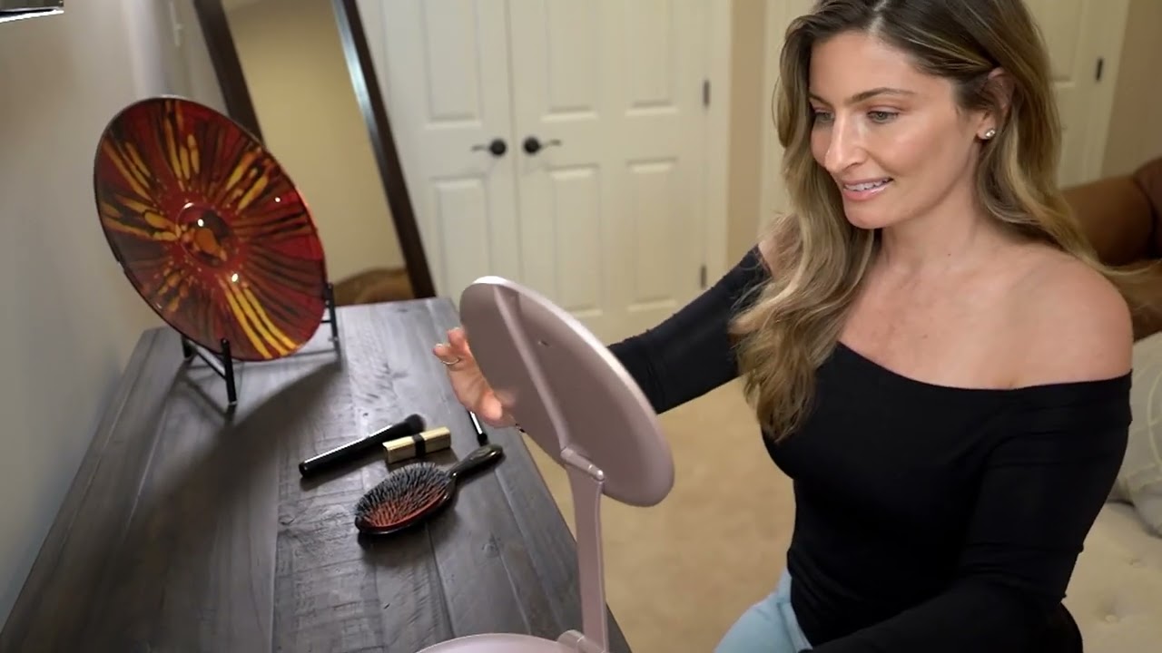 Fancii Abigail Rechargeable LED 1x Mag Travel Vanity Mirror on QVC