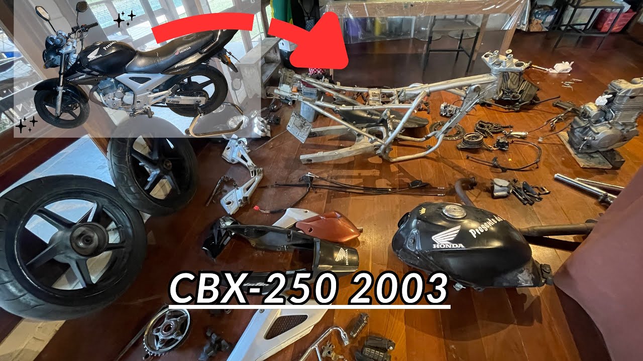 *RAW SOUND* Full disassembly Honda CBX Twister 250CC | Desmontagem completa das peças