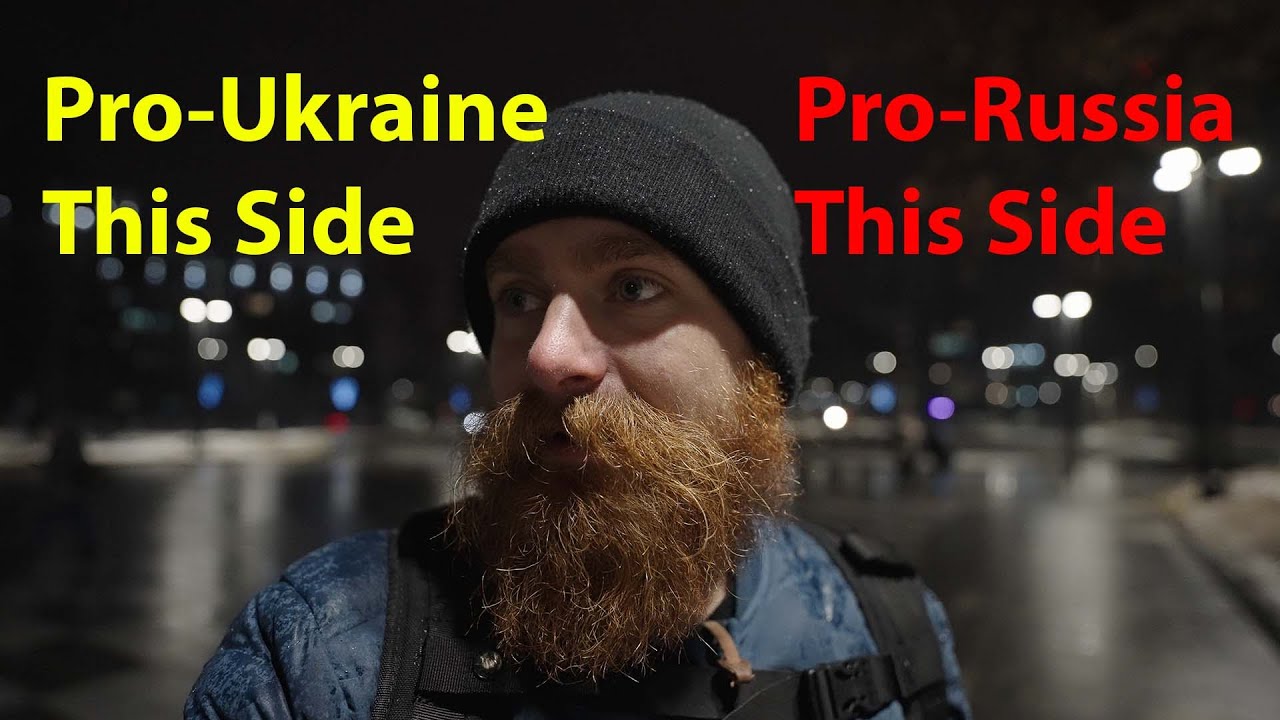 Talking to Pro-Ukrainians and Pro-Russians During Clash In Ukraine Border City (ENGLISH)