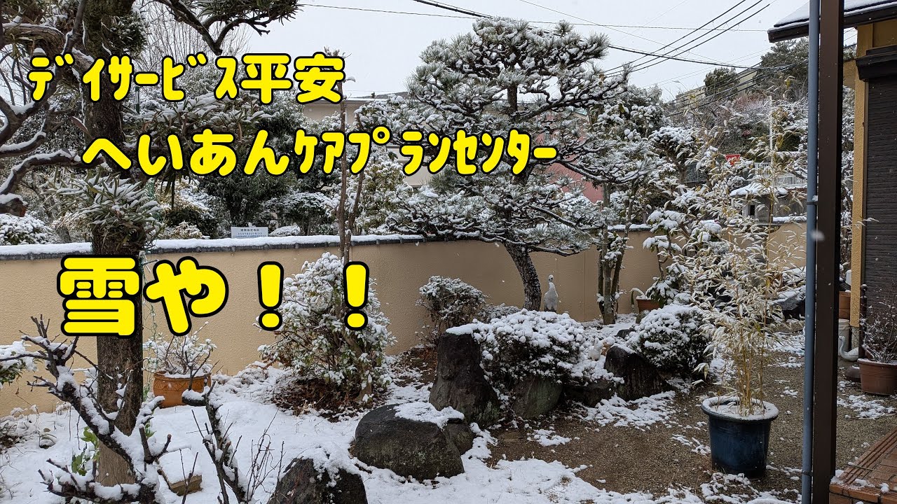 【Vlog770】ﾃﾞｲｻｰﾋﾞｽ平安　へいあんｹｱﾌﾟﾗﾝｾﾝﾀｰ  雪や！！