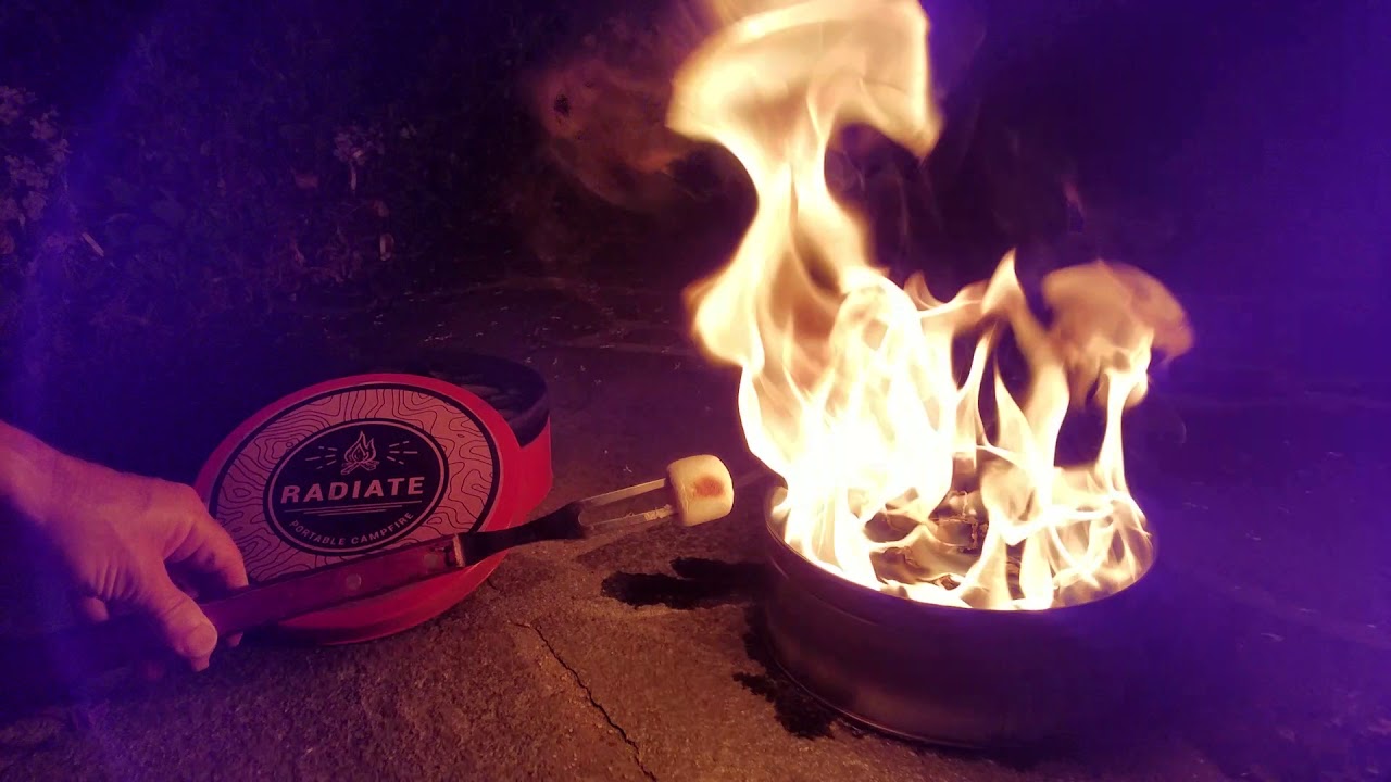 Roasting Marshmallows on the Radiate Portable Campfire