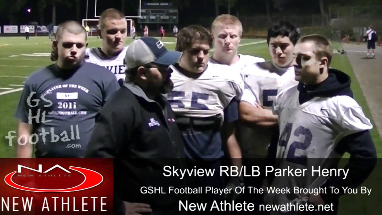 Skyview RB/LB Parker Henry - Week 9 GSHL Football New Athlete Player Of The Week