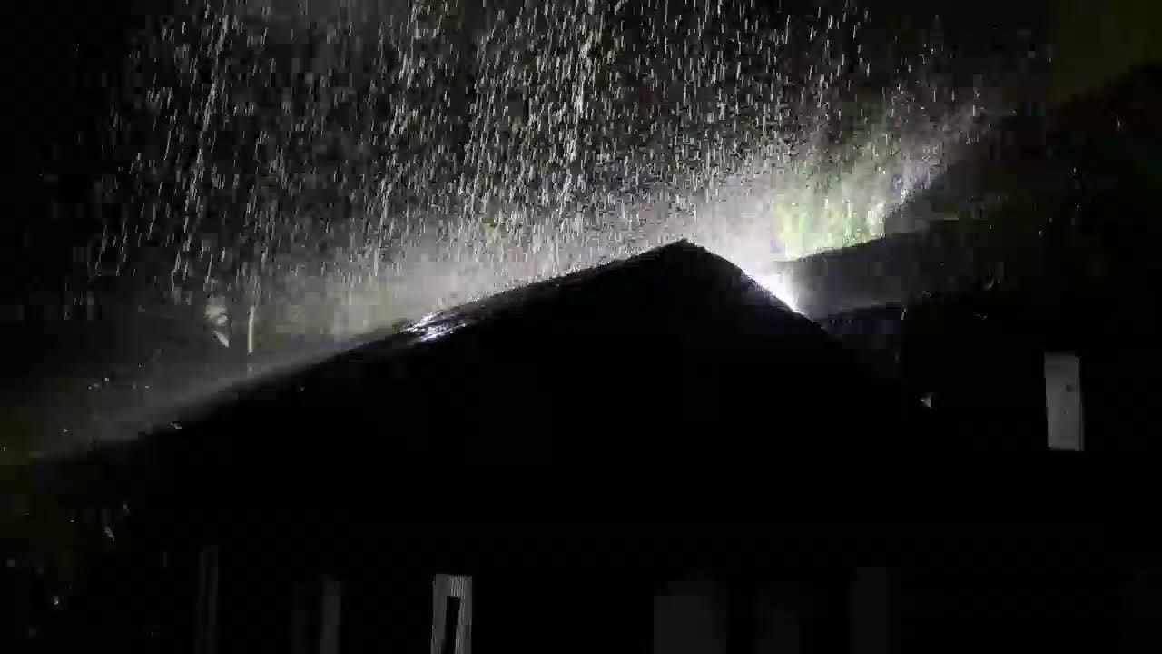 Relaxing Heavy Rain on Tin Roof for Instant Sleep