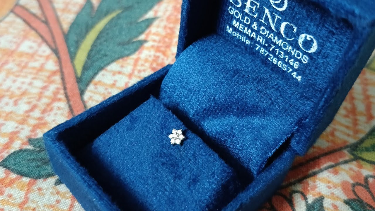 Bought a new Senco Gold Diamond Nosepin#sencogold