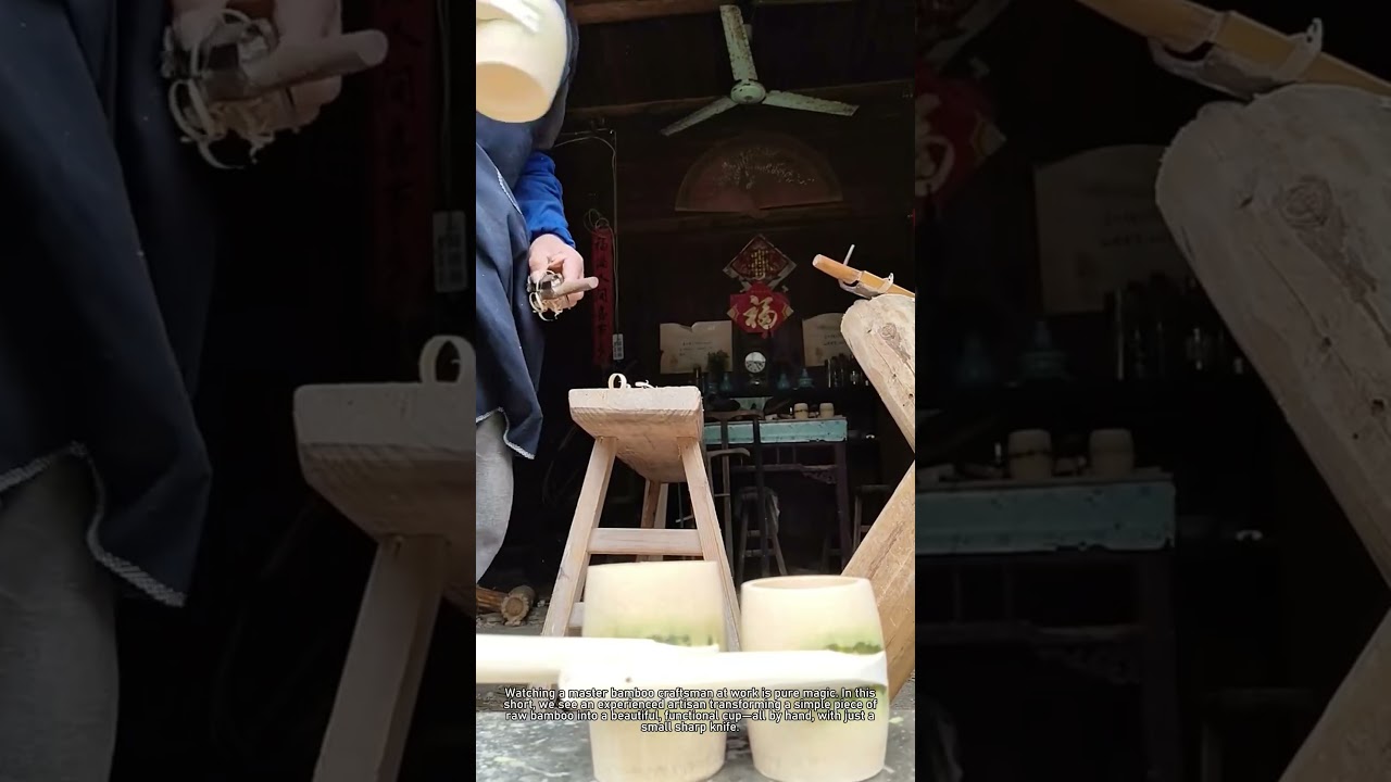 Amazing Bamboo Craft: Handcarving a Cup from a Bamboo Joint