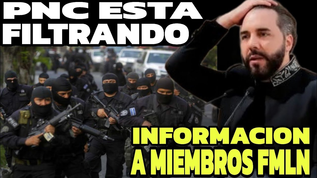 MIEMBROS DE  PNC ESTAN FILTRADO INFORMACION DELICADA A MIEMBROS DEL FMLN , NAYIB BUKELE LO DESCUBRIO