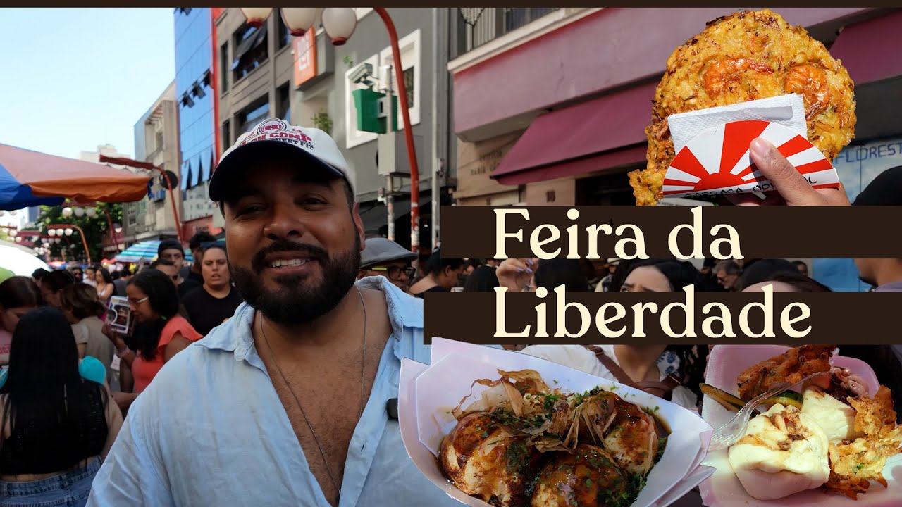 Provei as comidas mais famosas da Feira da Liberdade! #CaioPraDentro 054