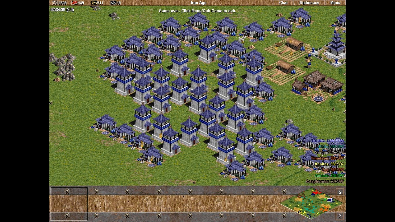 Age of Empires Choson win with ballista tower 2023