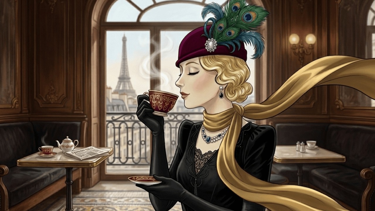 Cozy Morning Coffee |  1940s Paris Café Jazz for a Happy Day