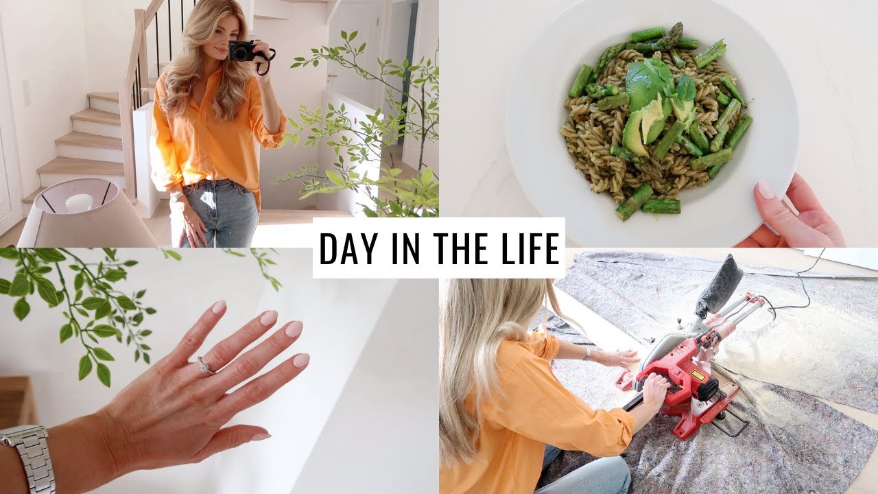 VLOG | At-home Neonail Maniküre, Terrassen Update & Sockelleisten anbringen | theglazedblonde