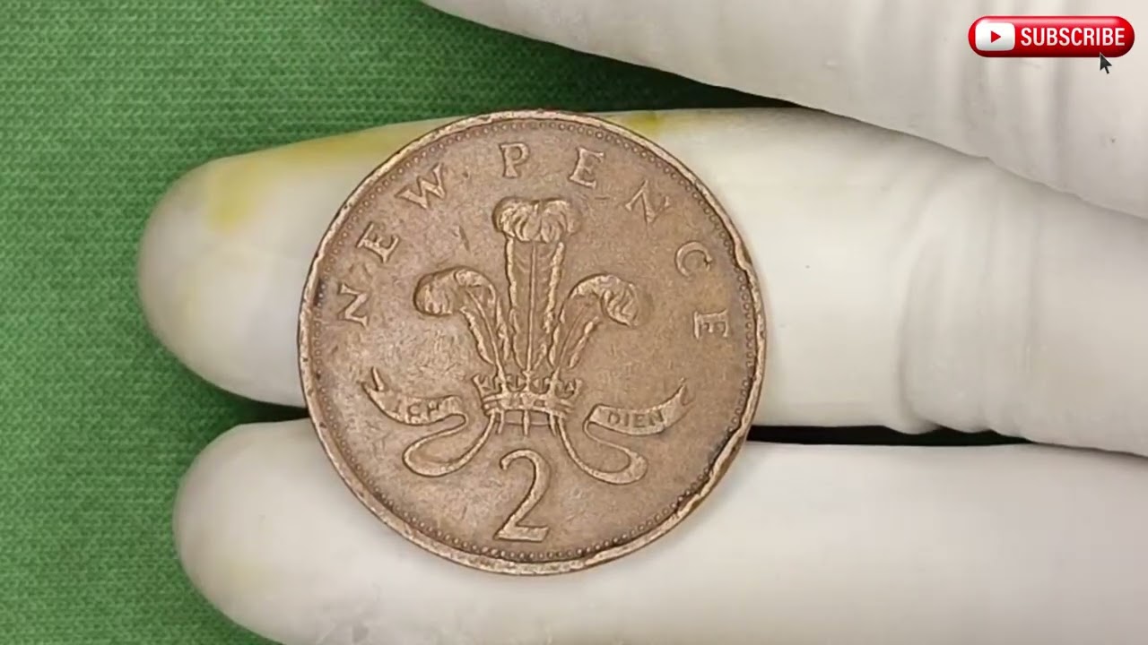 Британская монета в два пенса 1971 года. Стоимость 💰 Редкая монета Елизаветы II в 2 пенса стоит 5...