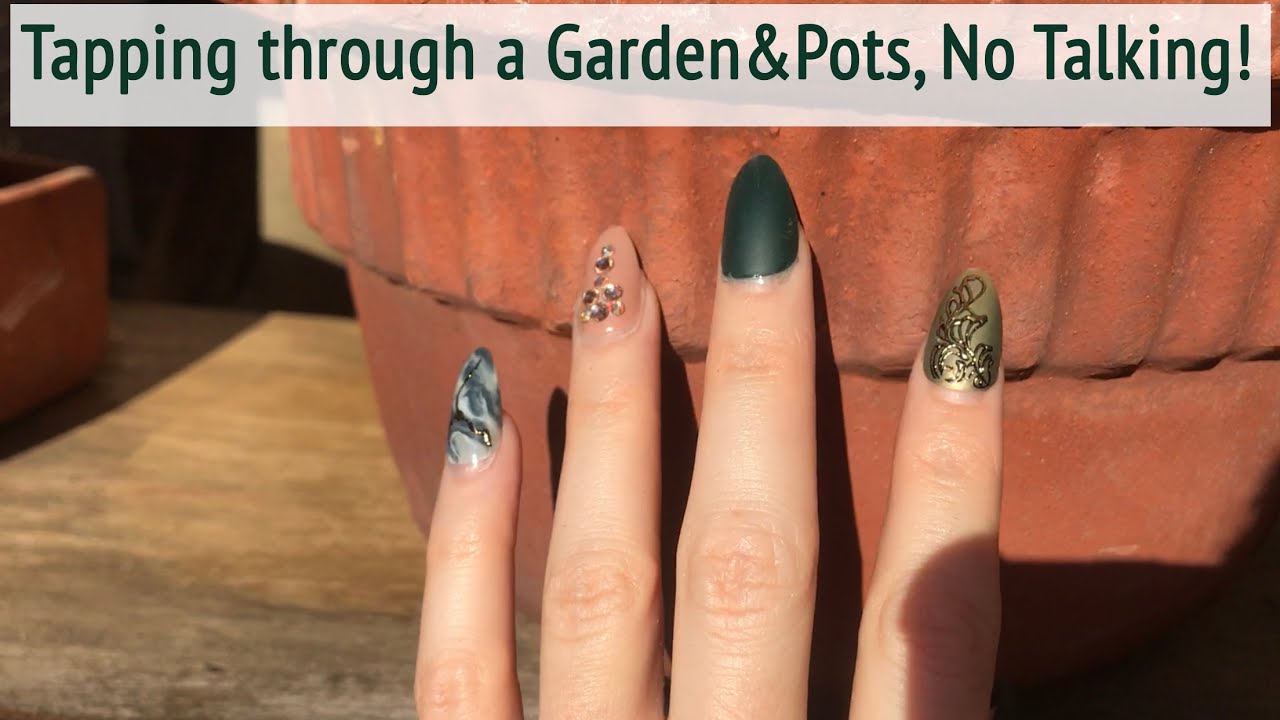 ASMR *  Garden & Pots/Gardening Supplies! * Fast Tapping & Scratching  * No Talking * ASMRVilla