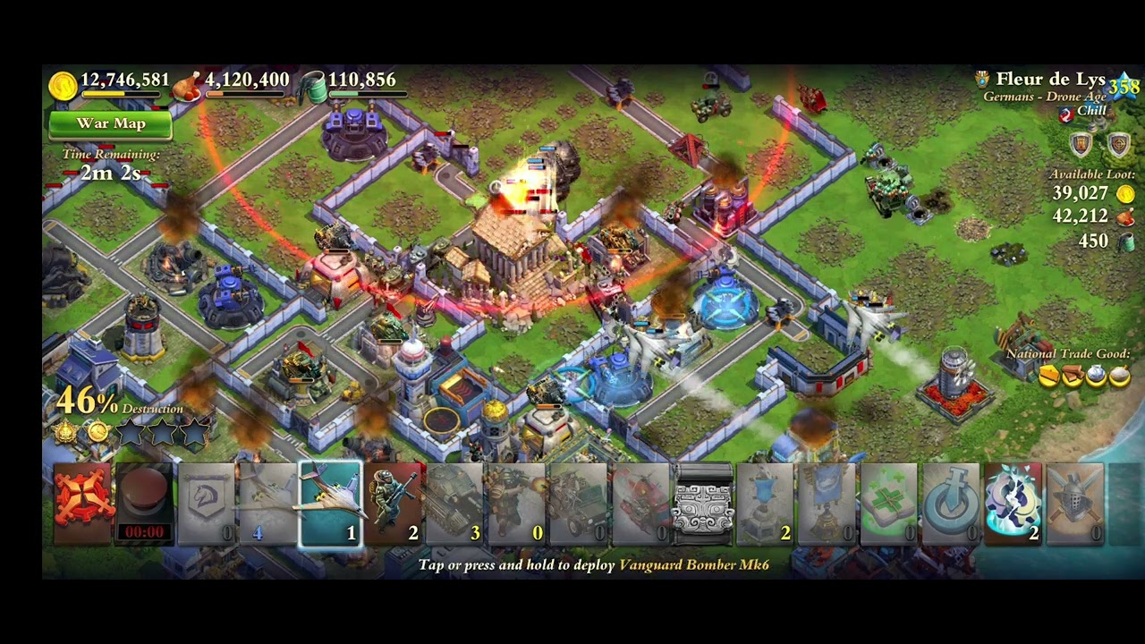 Dominations War Attack 8 Bombers Annihilate Drone Age Base