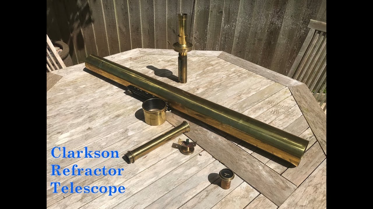 Antique Clarkson Refractor Telescope