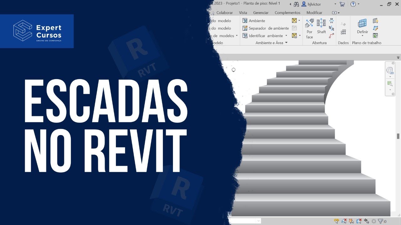 Como fazer ESCADAS no REVIT