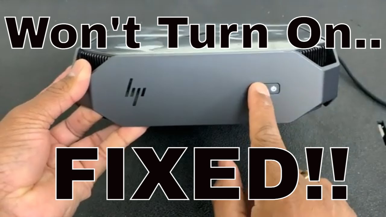 HP Z2 Mini G4 Workstation Won't Turn On