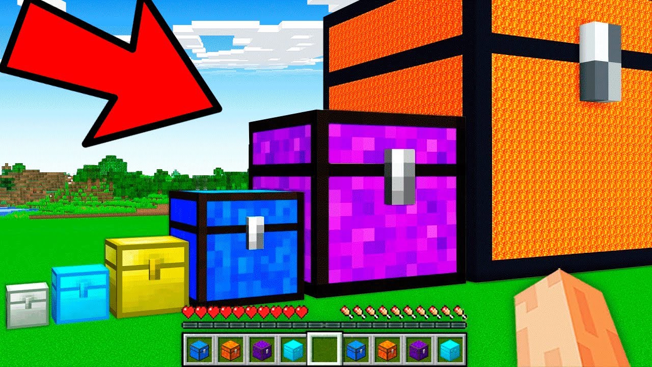 ¿QUÉ HAY DENTRO DE LOS COFRES DE MATERIALES MAS LARGOS TODO MINECRAFT? 😨