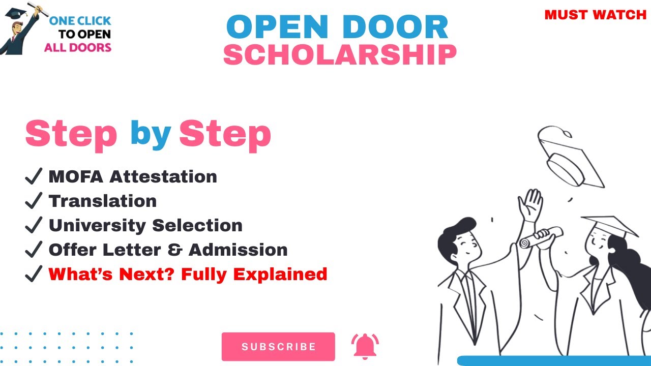 OpenDoors Scholarship 2026 🇷🇺 | Complete Step-by-Step Guide (Winners, Runners, Documents Process)