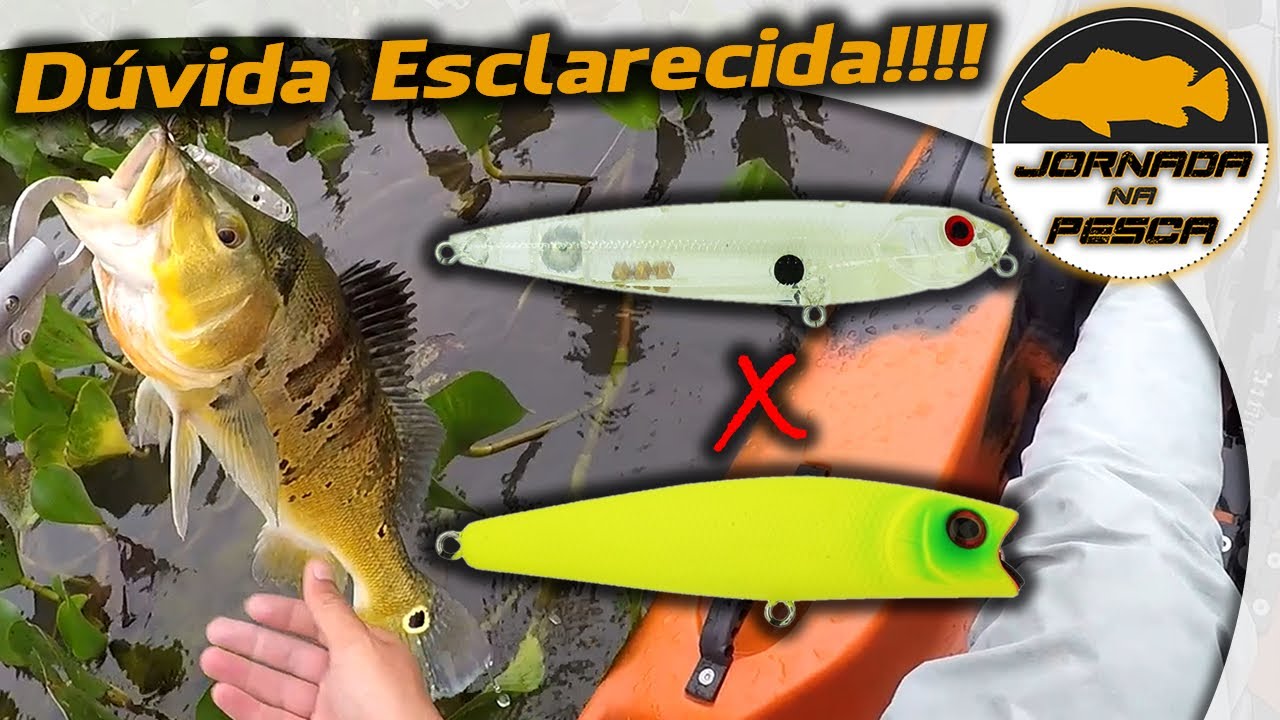 Qual a MELHOR COR de isca para tucunaré em dias nublados??? Isso realmente faz muita diferença?