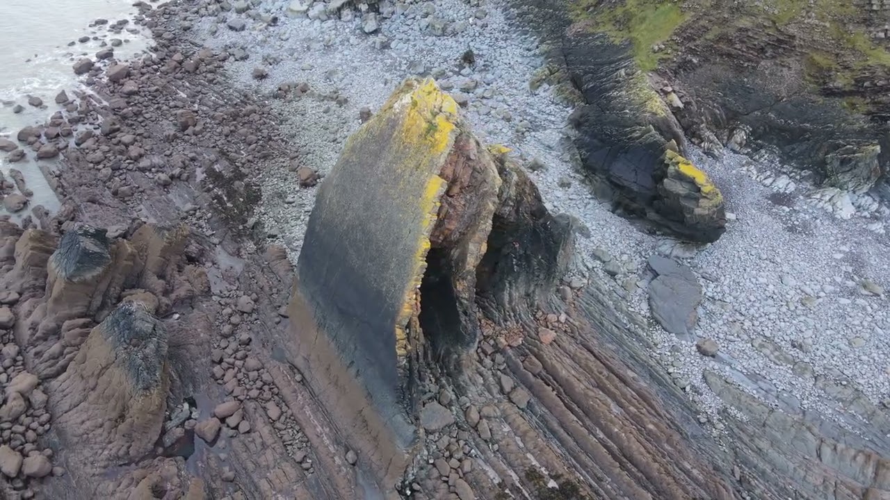 Clovelly / North Devon / Cliffs of Mouthmill and Black Church Rock.