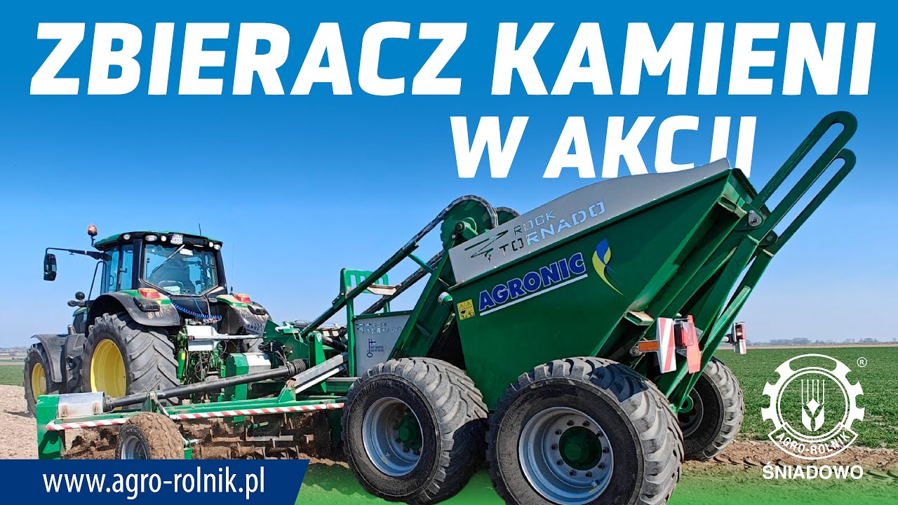 TEST POLOWY - Zbieracza kamieni TORNADO ROCK 550 AGRONIC