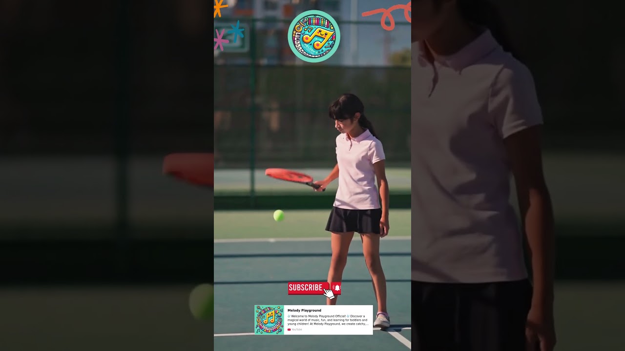 Tennis Time | Kids Song | Learn English #trending #usa #viralvideo #shortsfeed #shorts