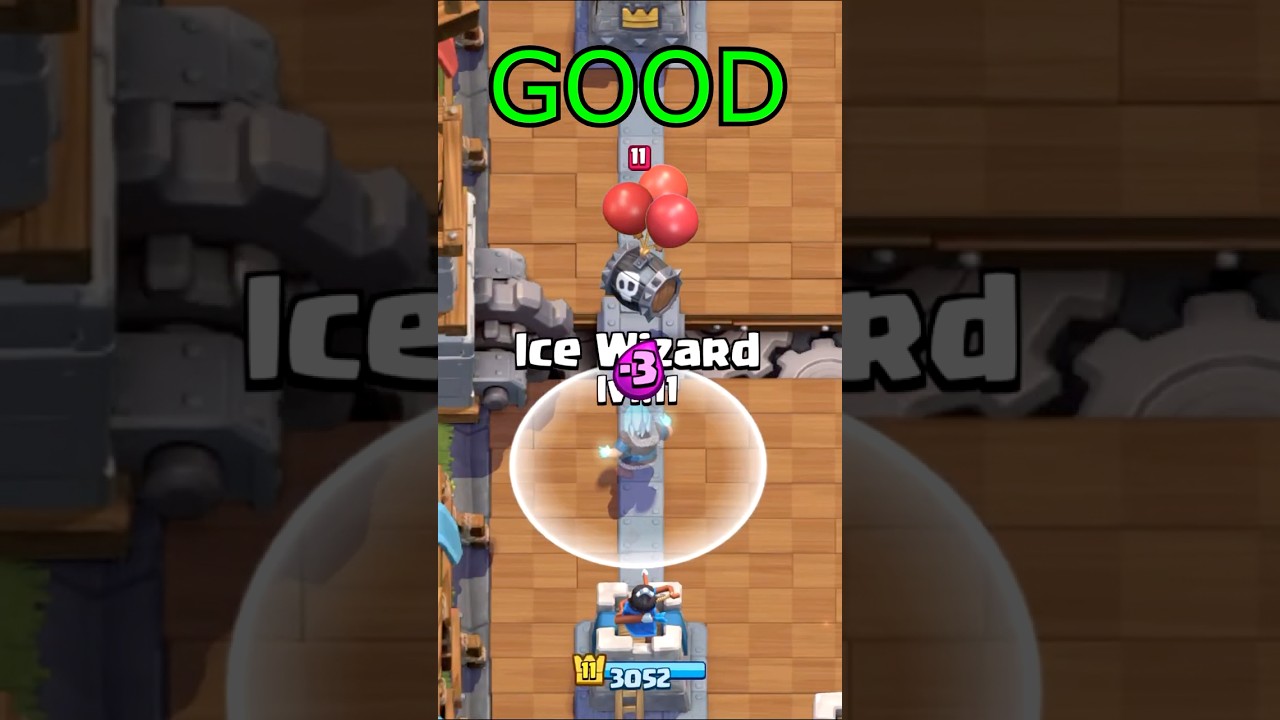 GOOD VS BAD PLACEMENTS IN CLASH ROYALE! #clashroyale #shorts