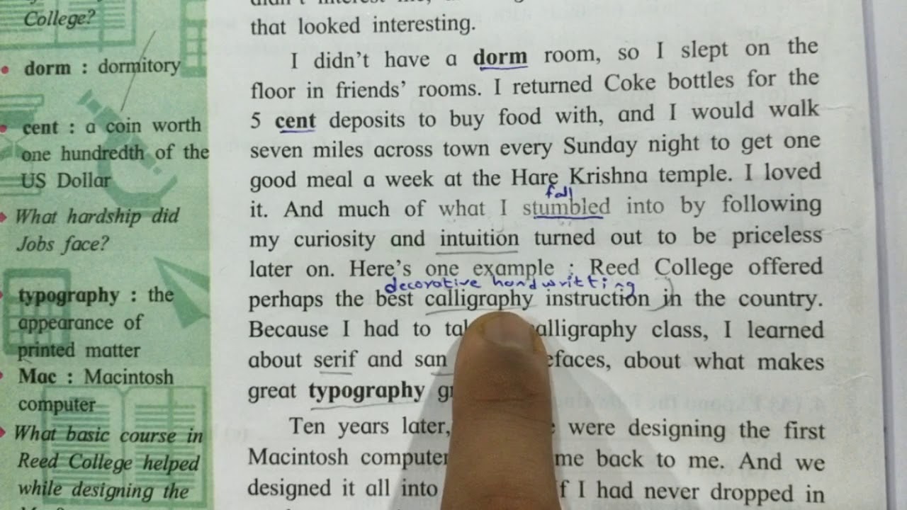 Connecting the dots Steve Jobs in Hindi Class 10 SSC English