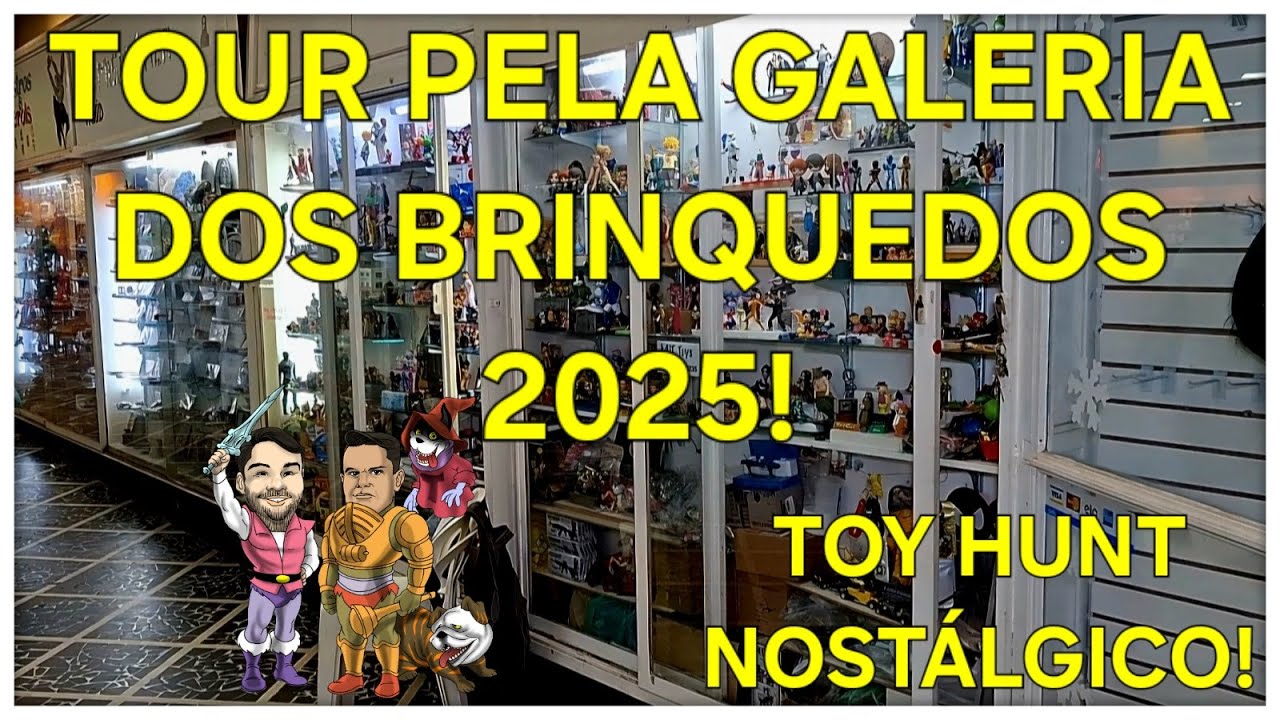 ROSMITOUR - TOY HUNT NA GALERIA DOS BRINQUEDOS EM SP! COLECIONÁVEIS, FIGURAS VINTAGE E MAIS! EP 06