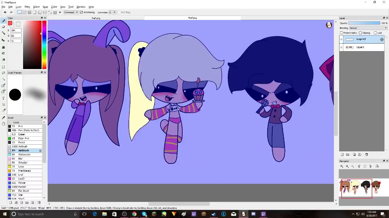 ~my characters as fnaf~ ~speedpaint~