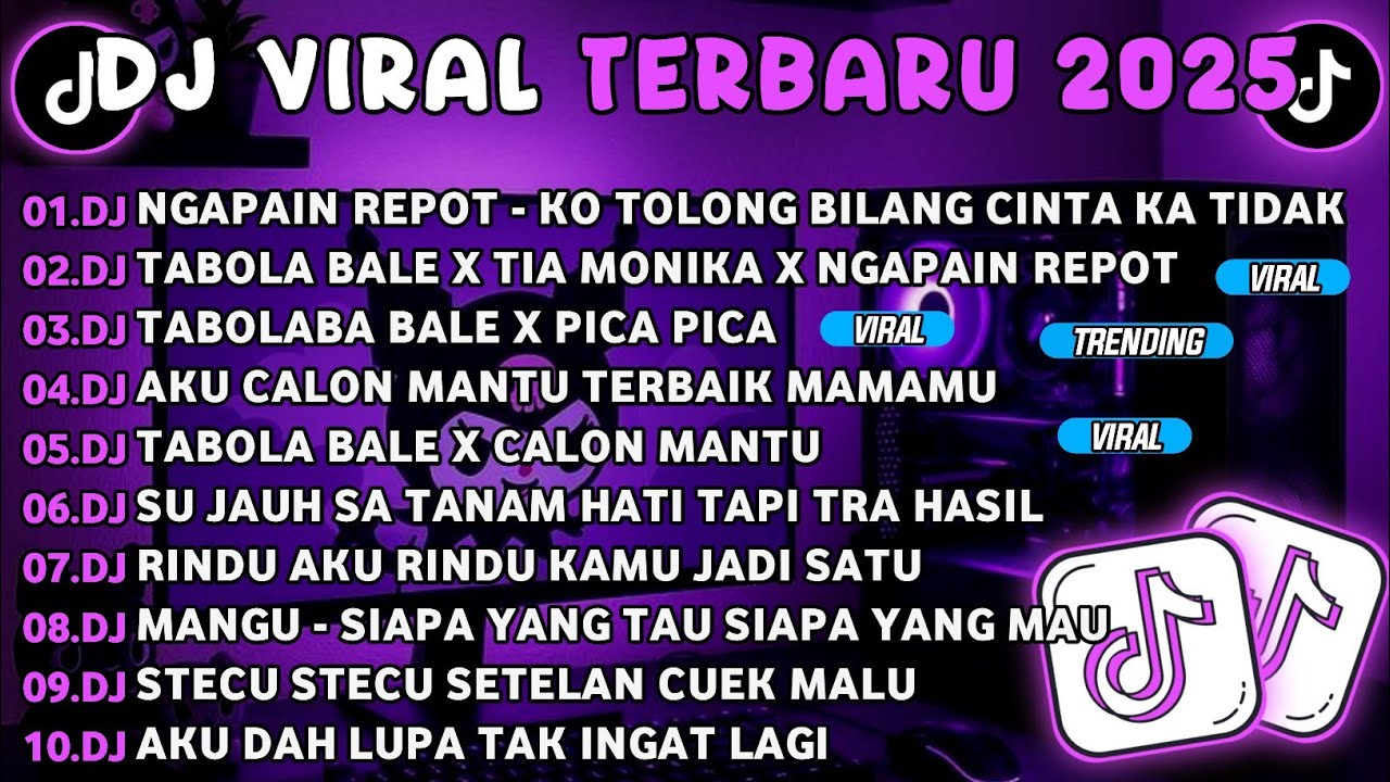 DJ TIKTOK TERBARU 2025🎵DJ NGAPAIN REPOT-KO TOLONG BILANG CINTA KA TIDAK🎵DJ TABOLA BALE X TIA MONIKA